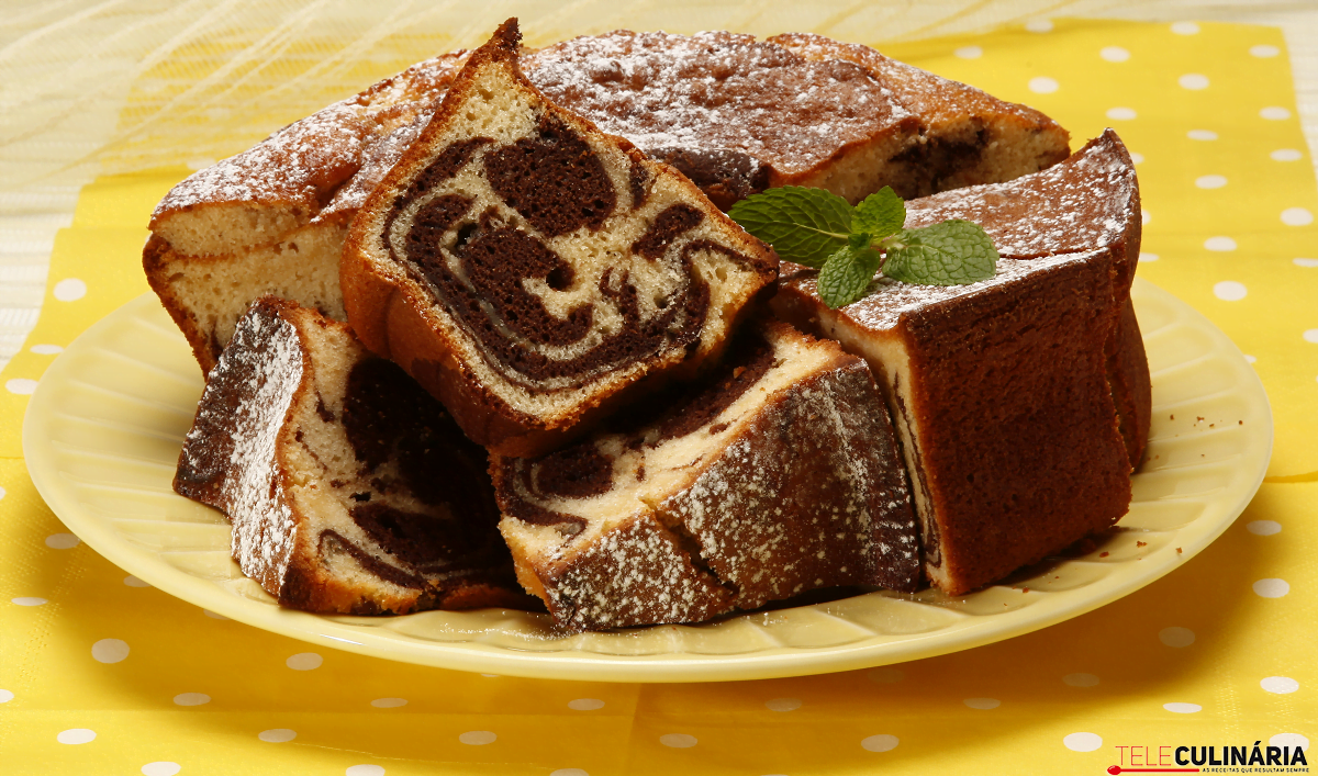 Bolo de iogurte e cacau