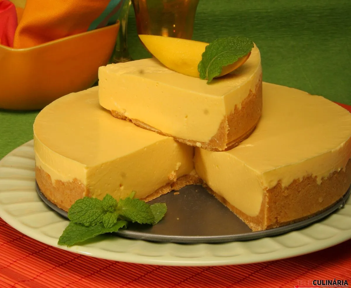 Receita de cheesecake de manga