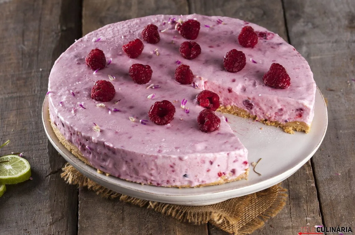 Receita de cheesecake de framboesa