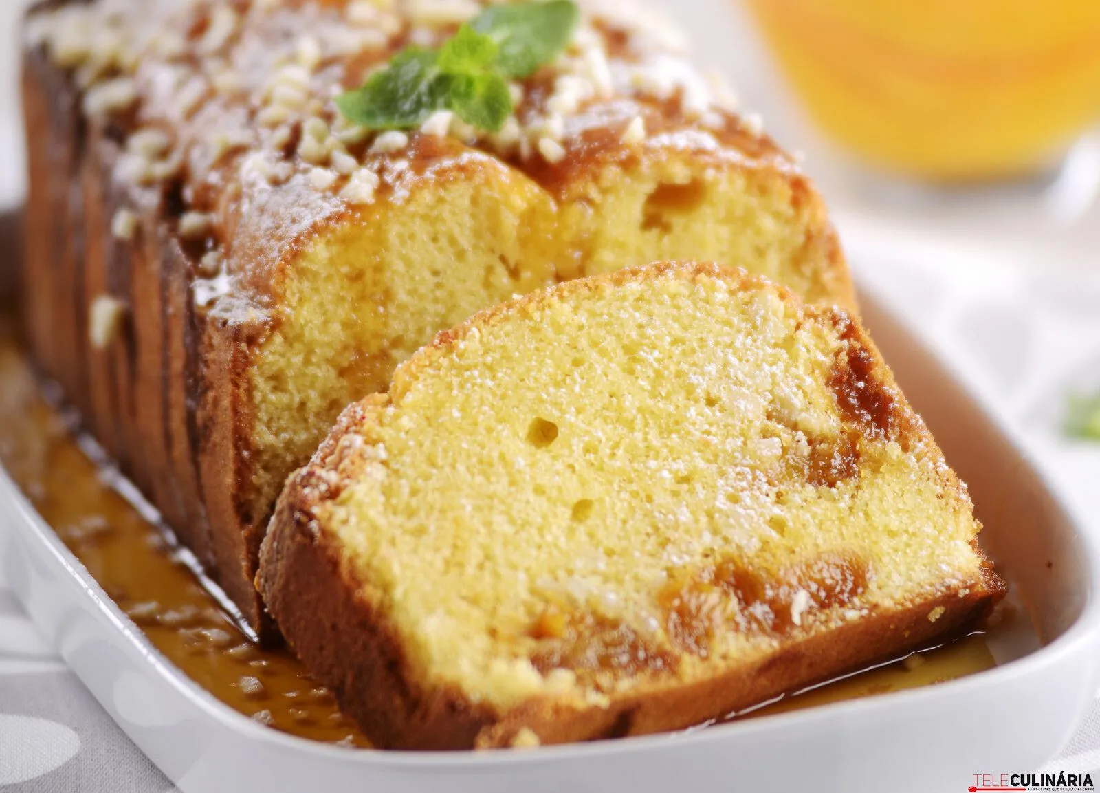 Receita de bolo de pêssegos