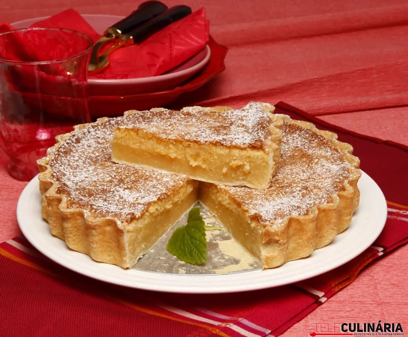 Tarte de feijão e coco