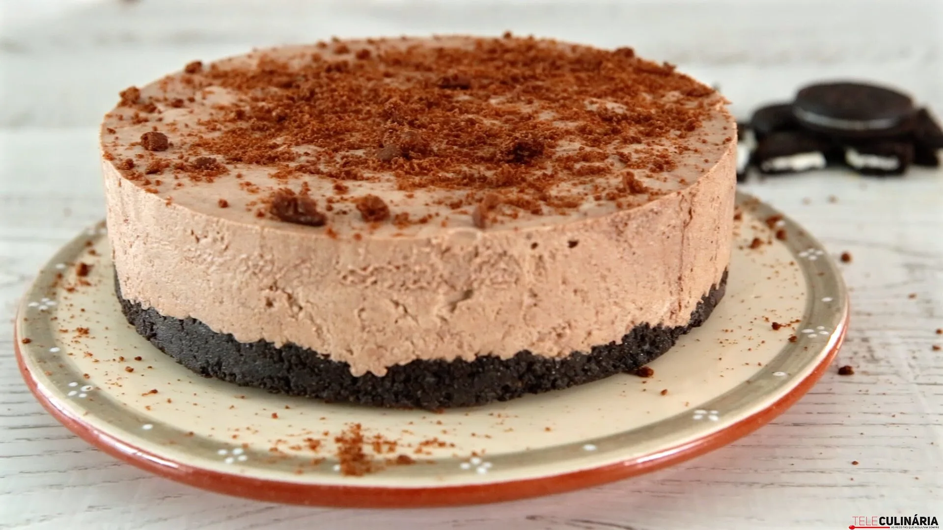 Cheesecake cremoso de chocolate
