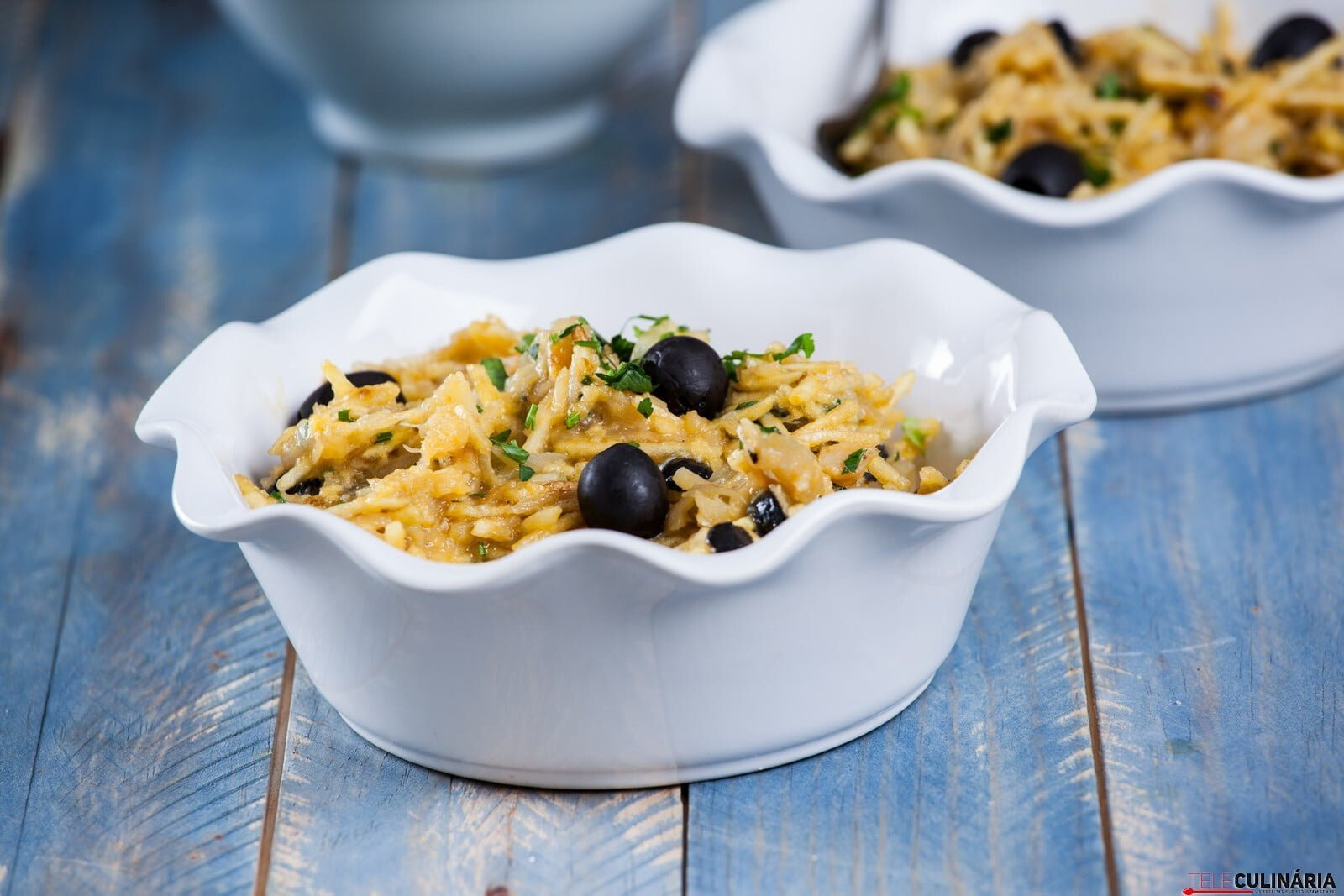 Bacalhau à Brás com natas