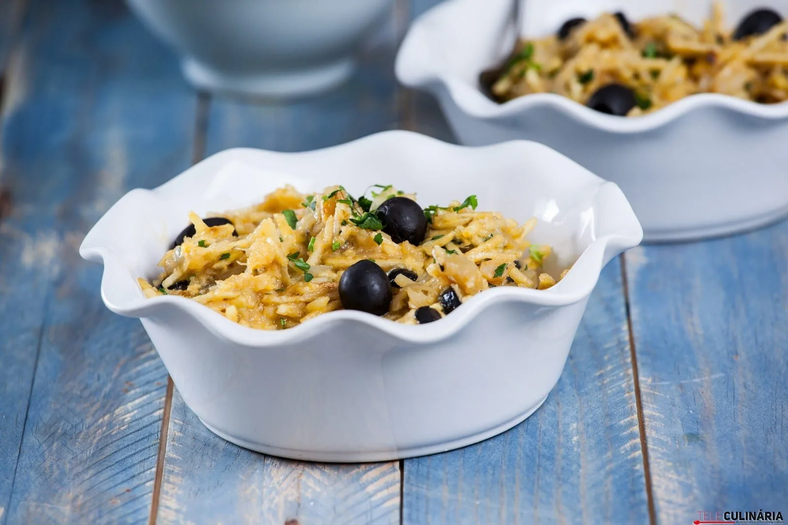 Bacalhau à Brás com natas