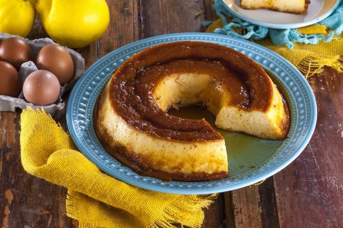 pudim de leite condensado e limão