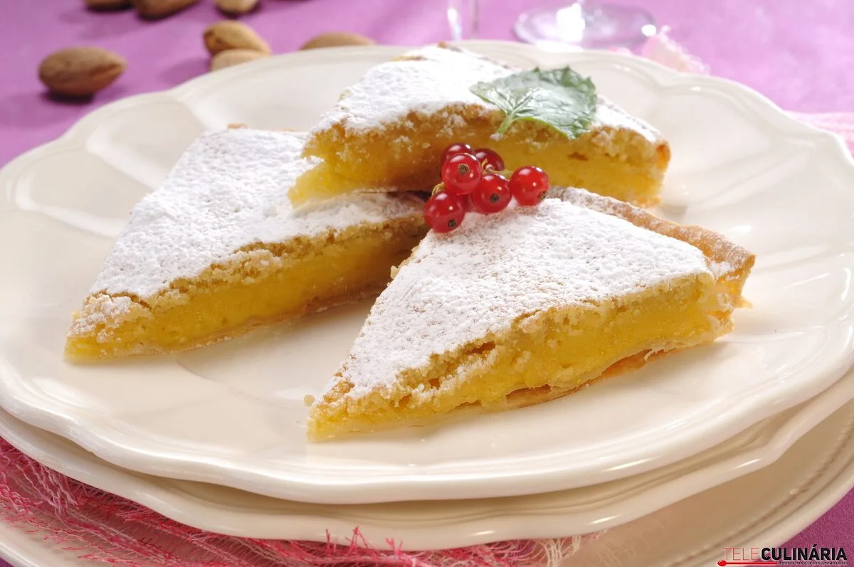 Tarte de amêndoa- receita da avó
