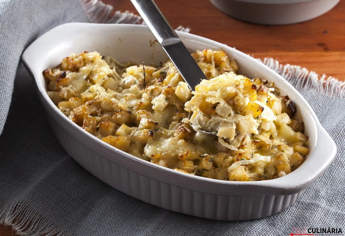 Receita de Bacalhau com Natas