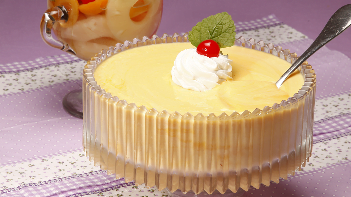 Mousse de manga com iogurte