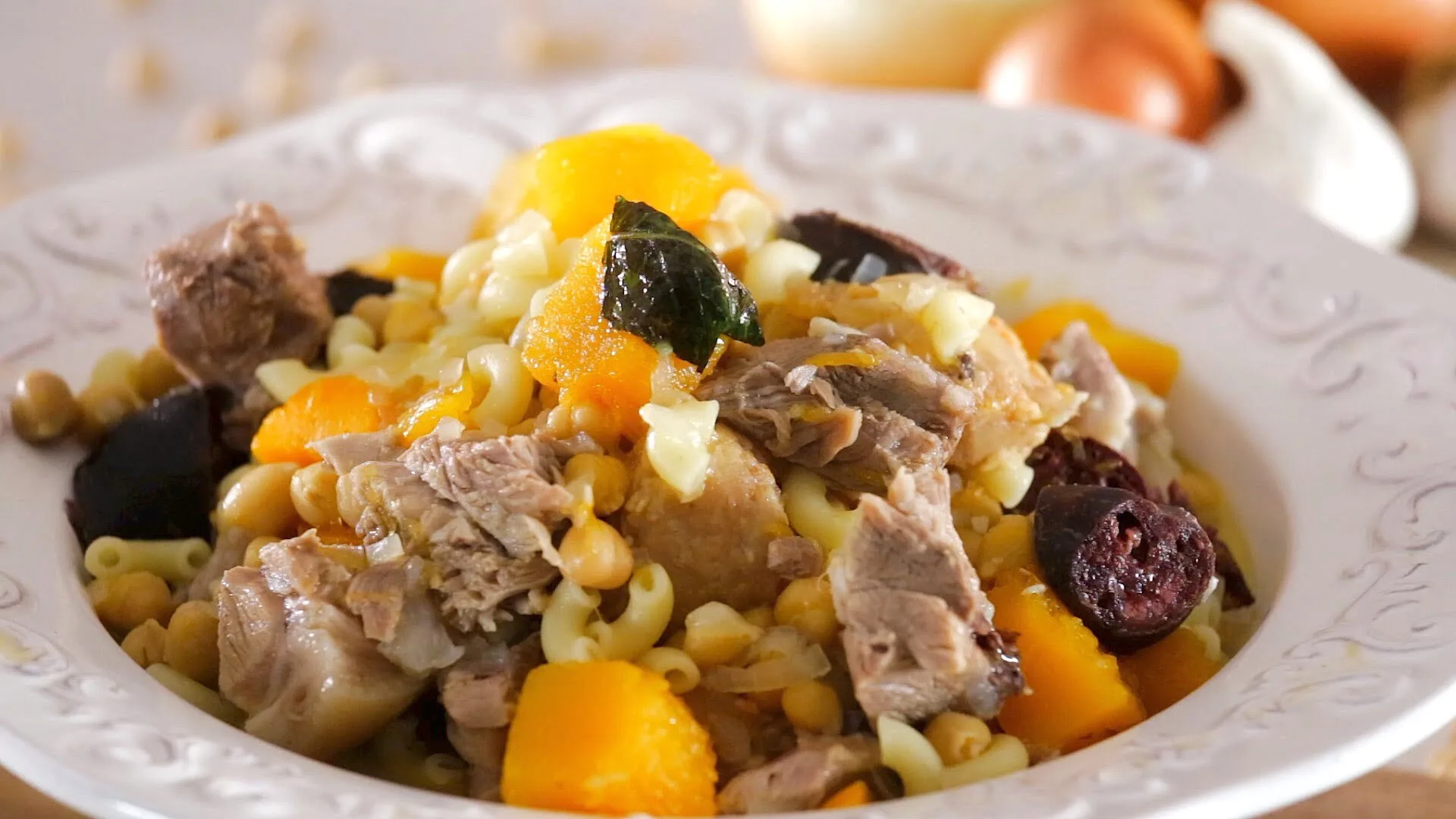 Cozido de grão à alentejana