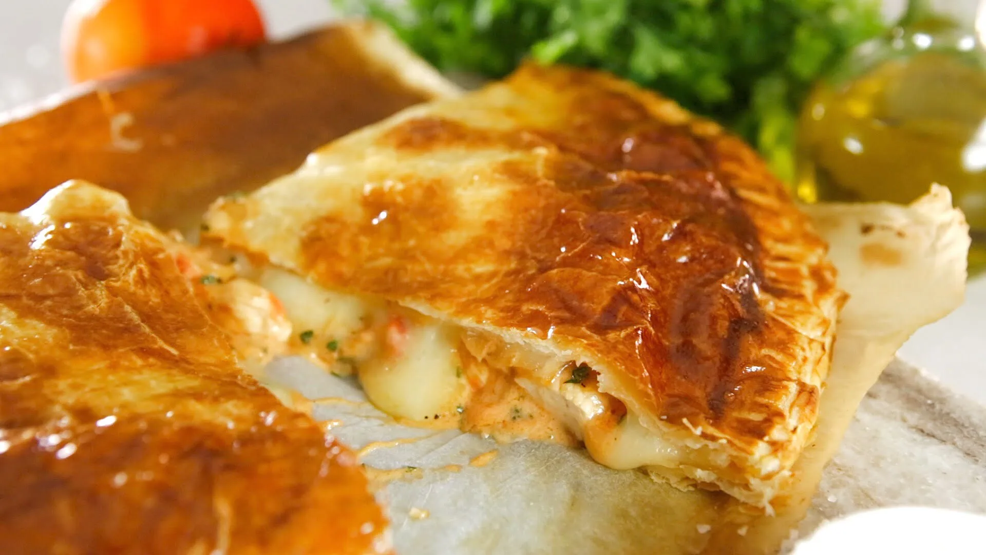 Calzone de strogonoff