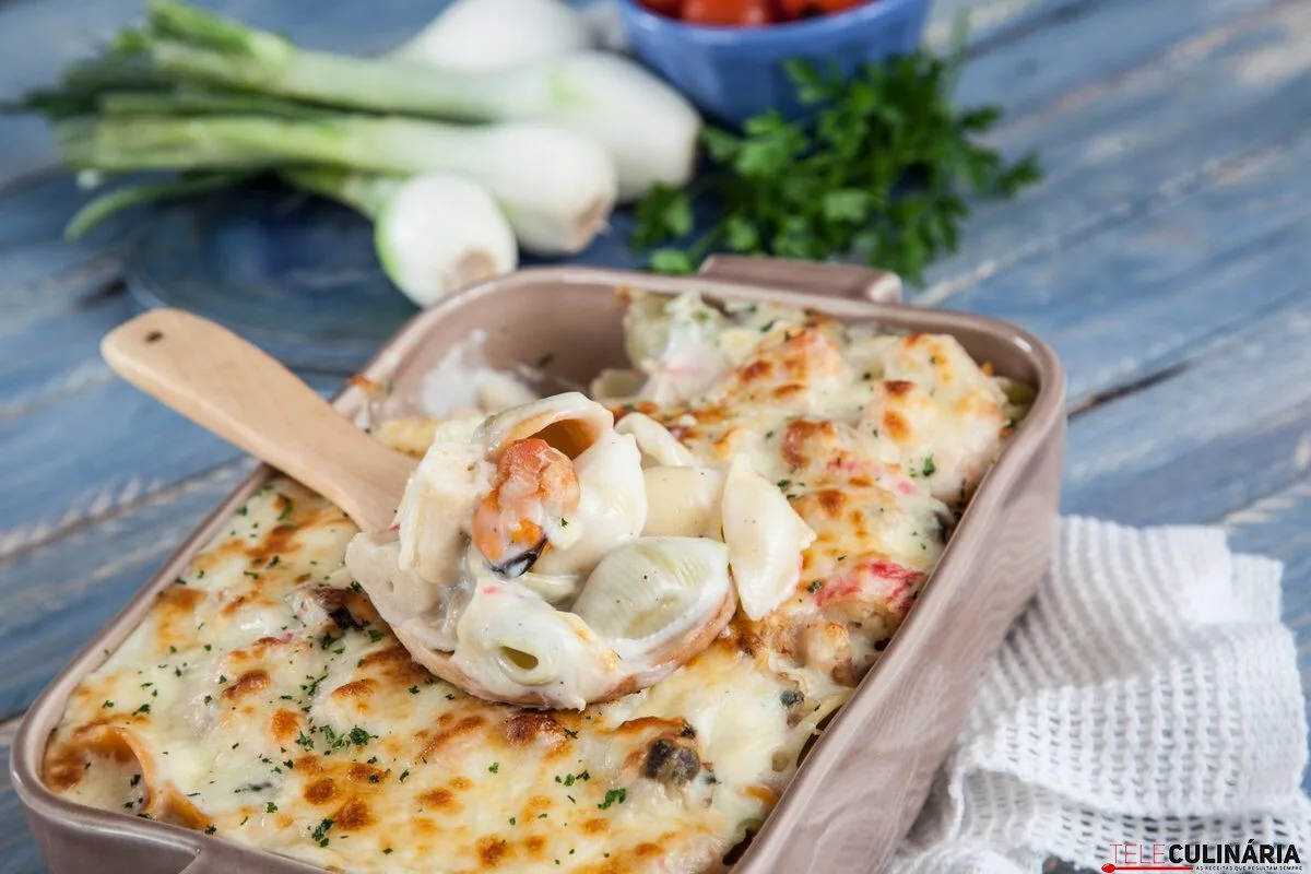 Gratinado de marisco (robot de cozinha)