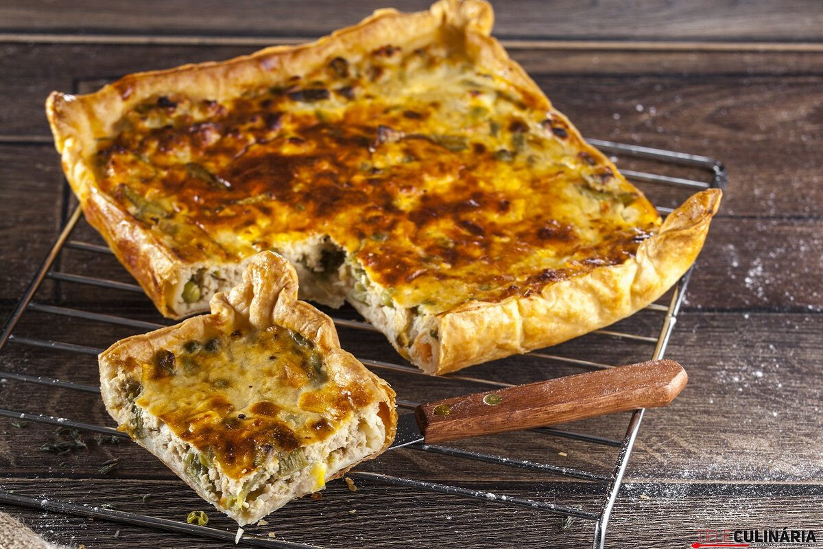 Tarte de atum e jardineira (robot de cozinha)