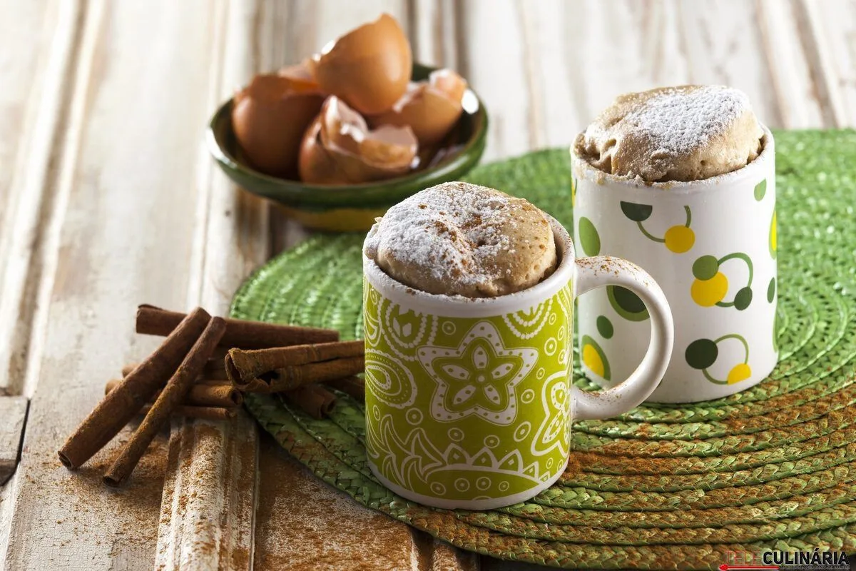Receita de bolo de caneca simples