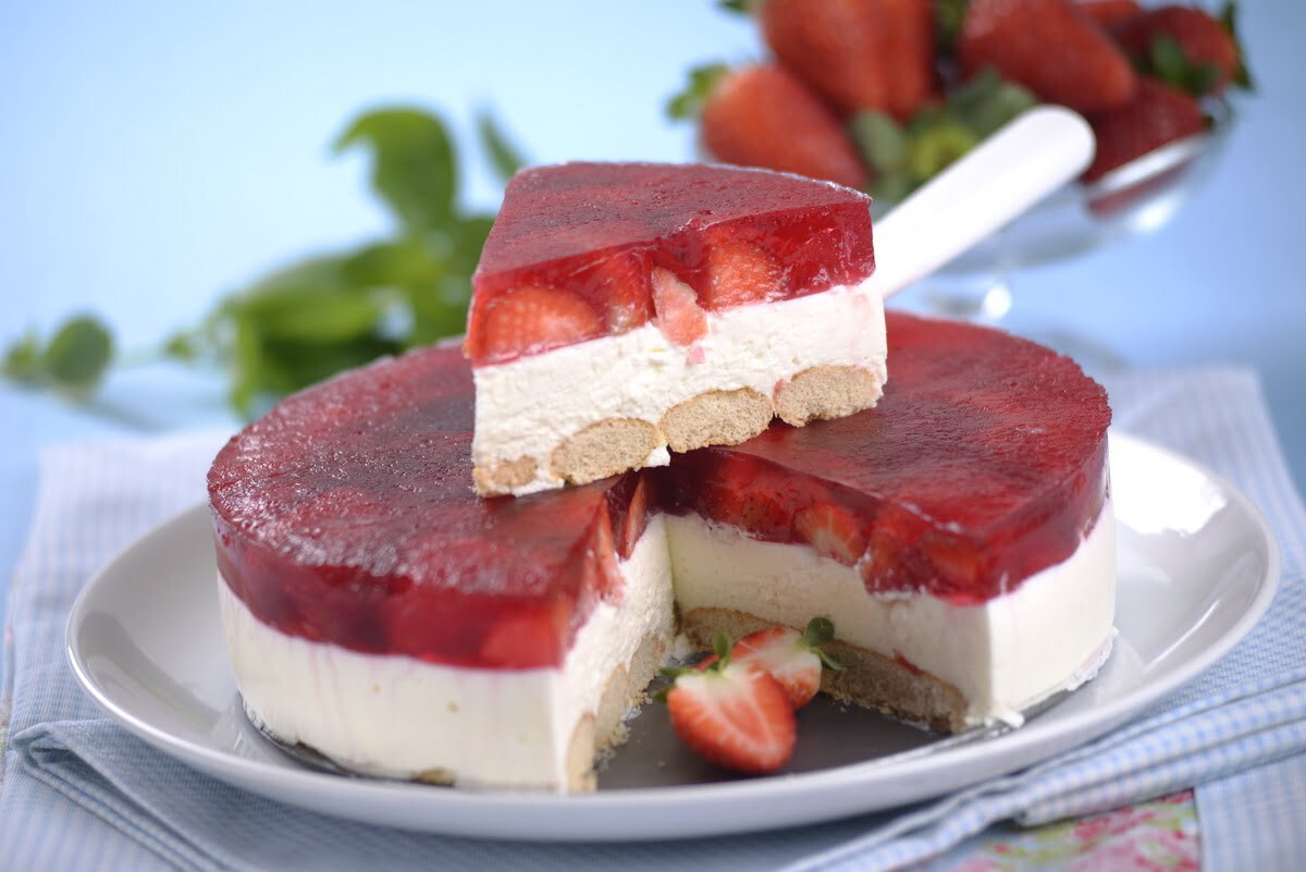 Receita de semifrio de morangos