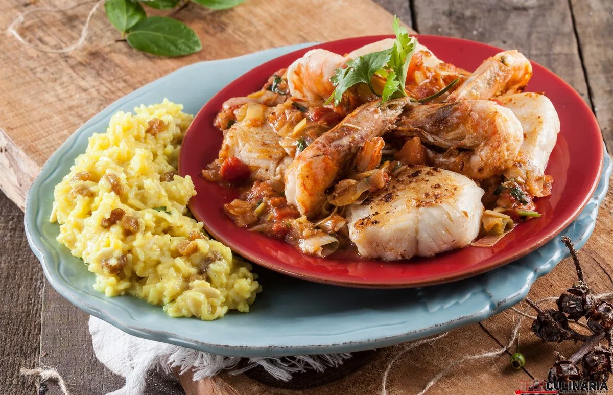 Medalhões de peixe com camarão