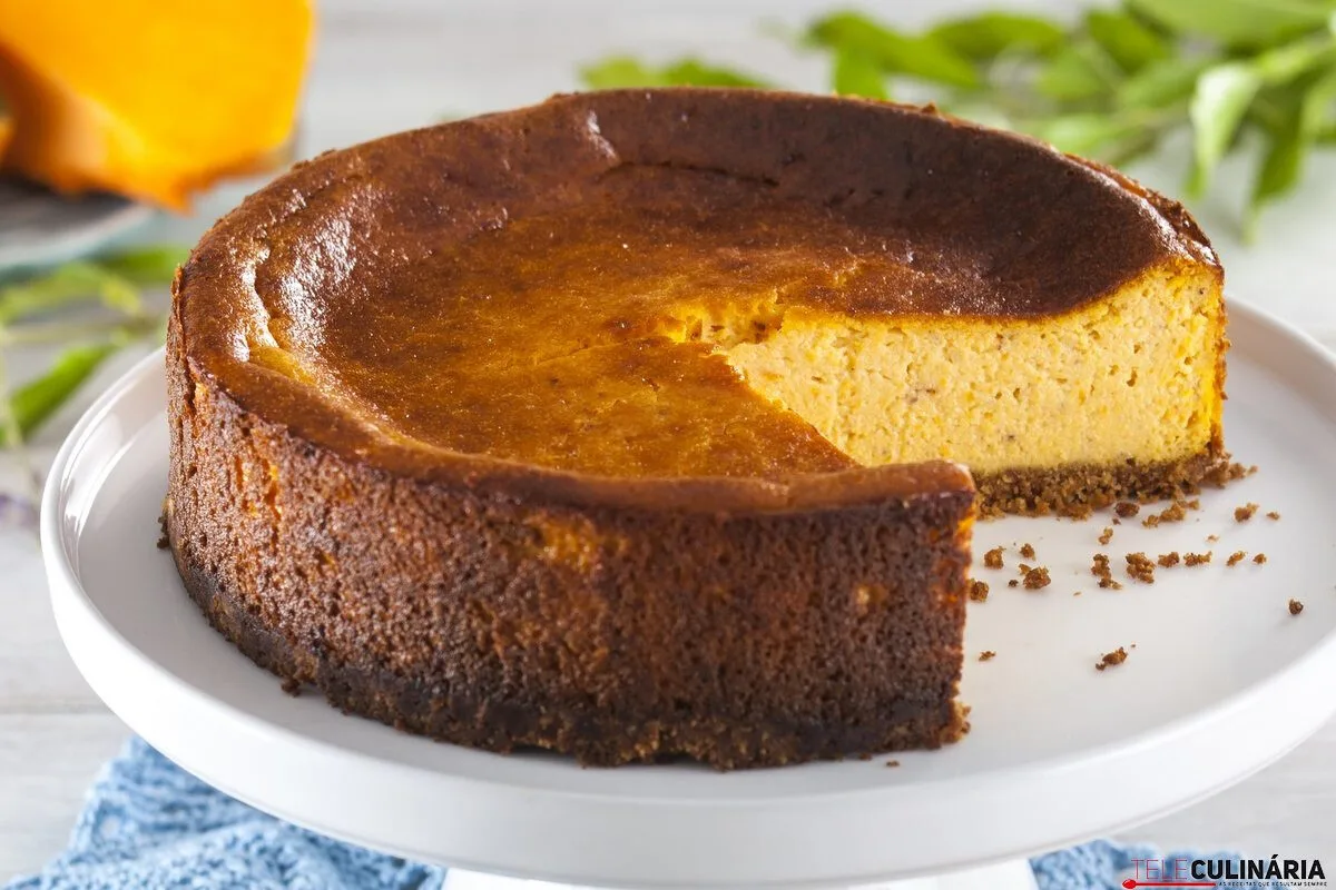 Receita de cheesecake de abóbora