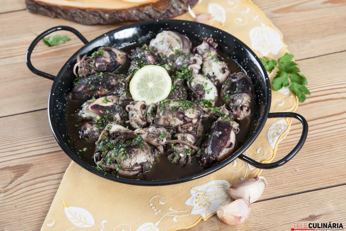 Choquinhos ao alhinho