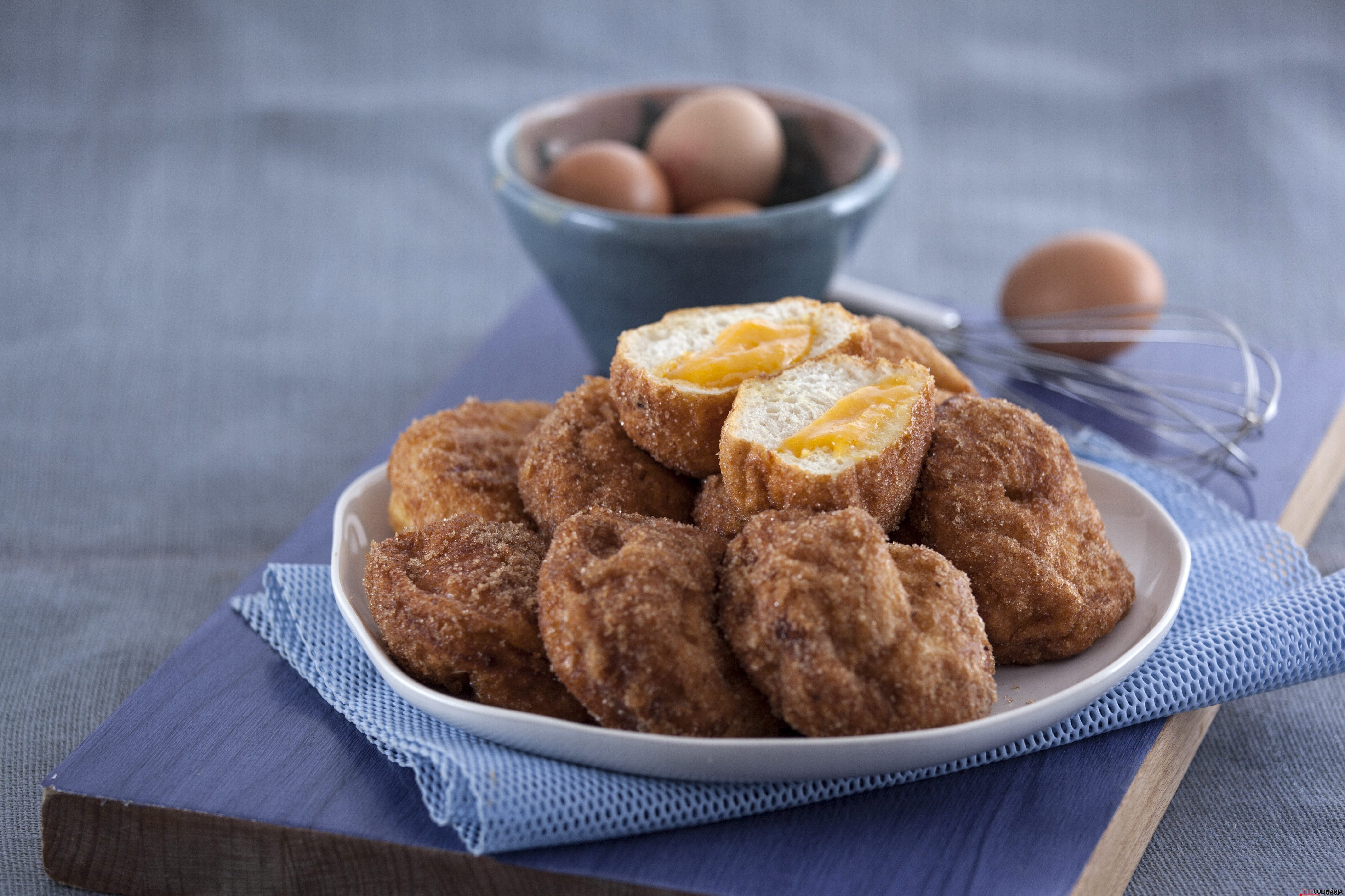 rabanadas recheadas com ovos moles