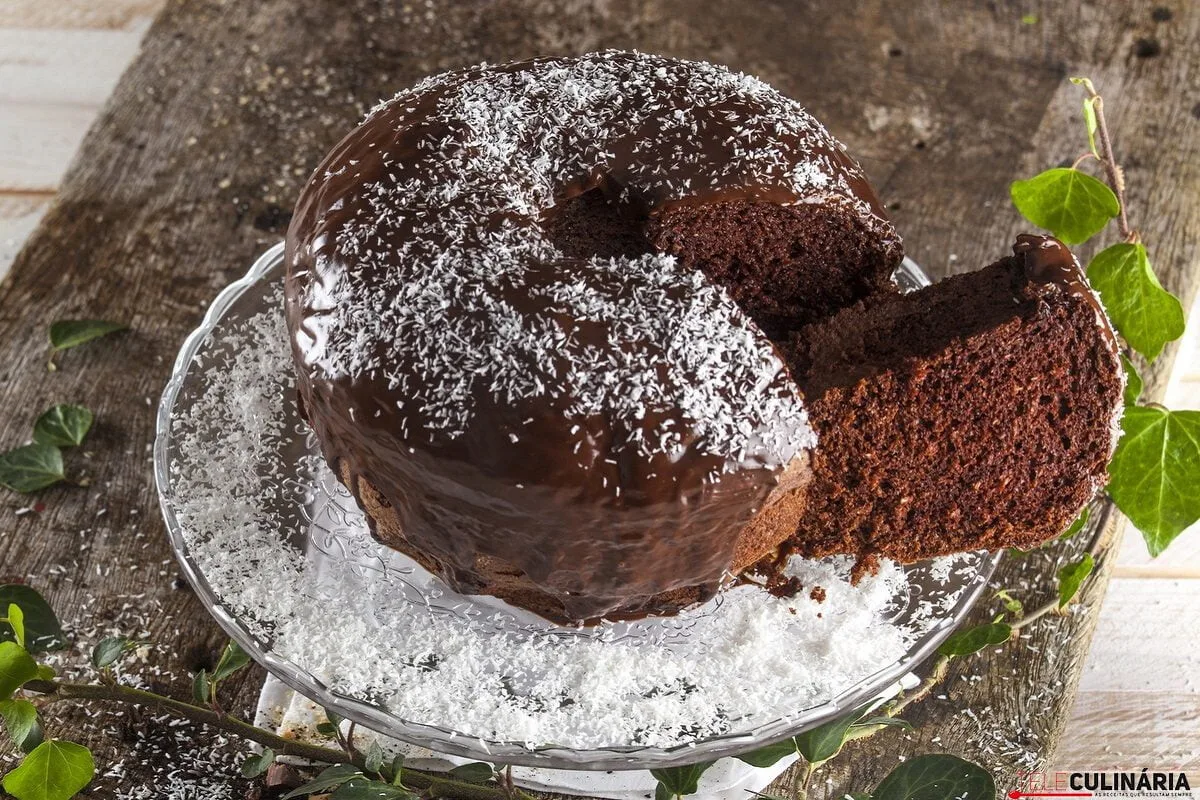 Bolo de chocolate negro
