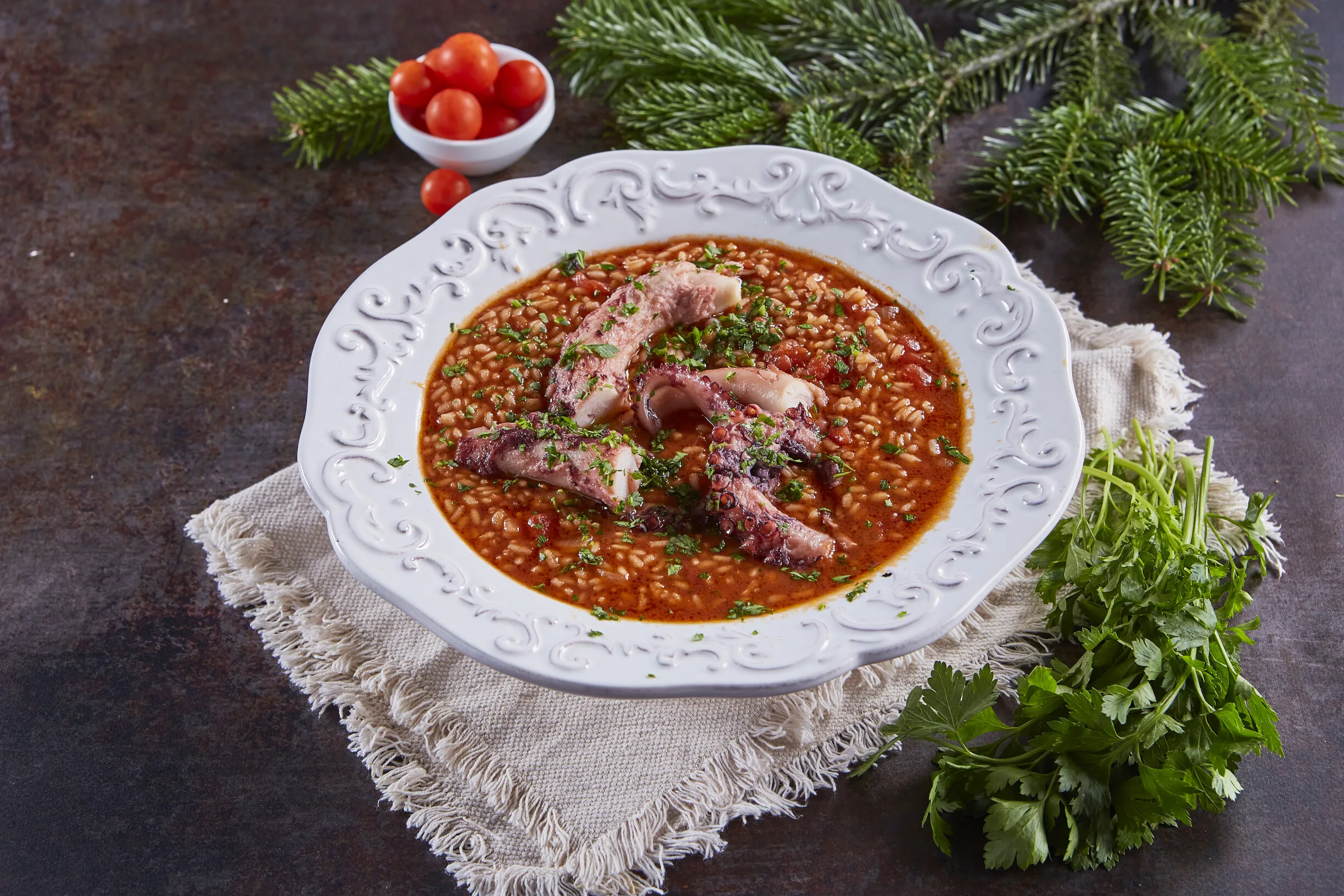 Arroz de polvo no forno