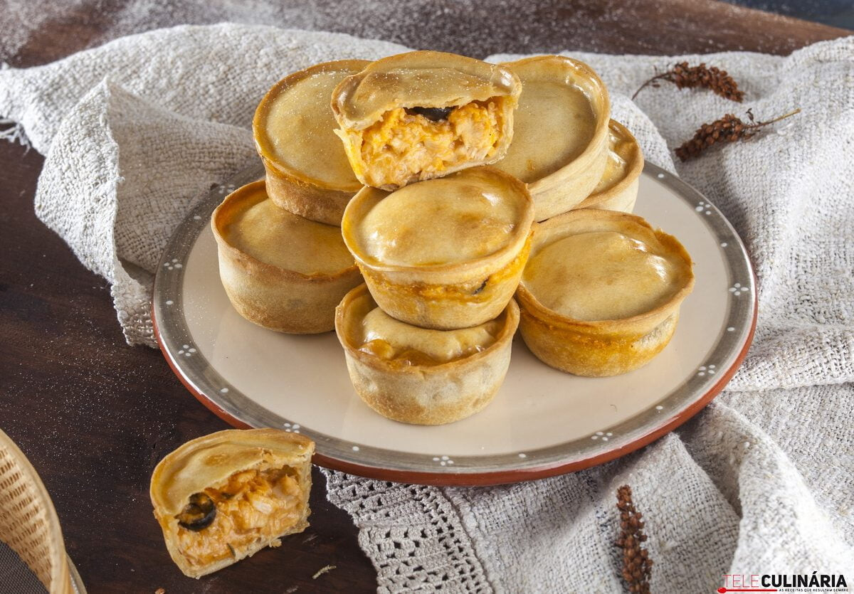 Receita empadas de frango