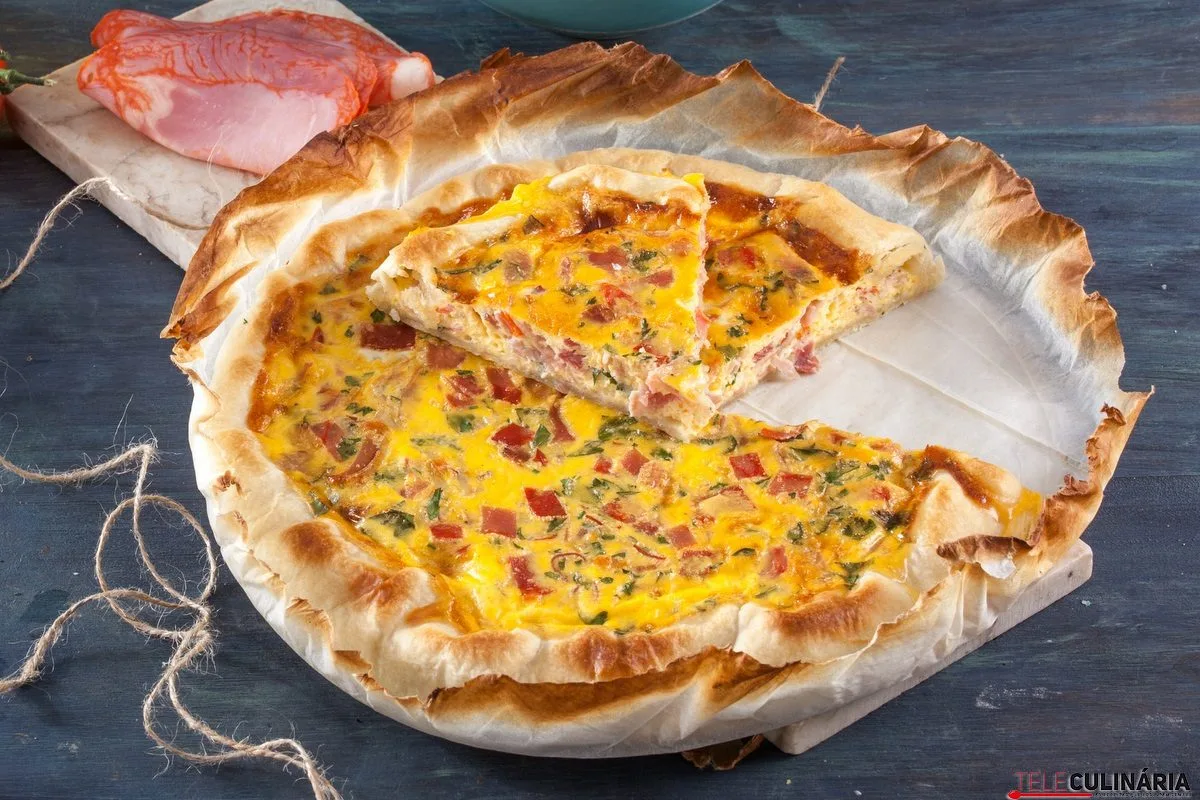quiche de charcutaria