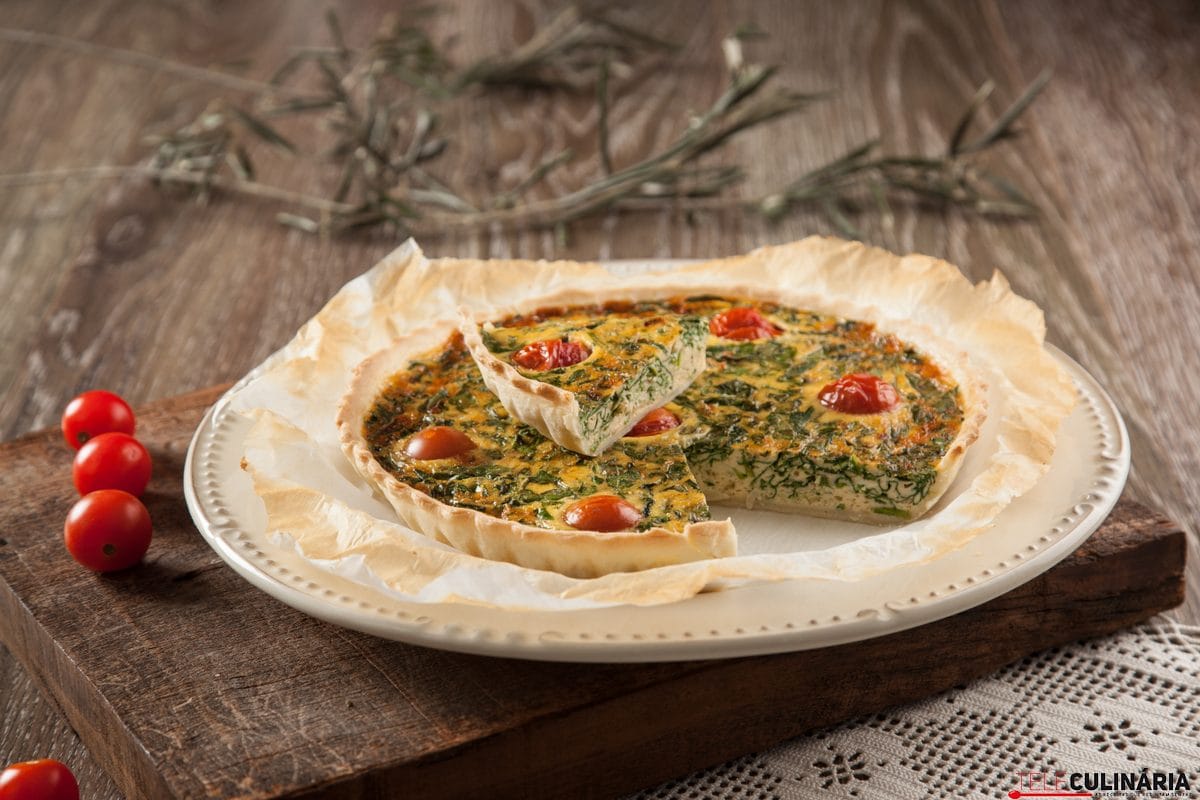 receita de quiche de espinafres
