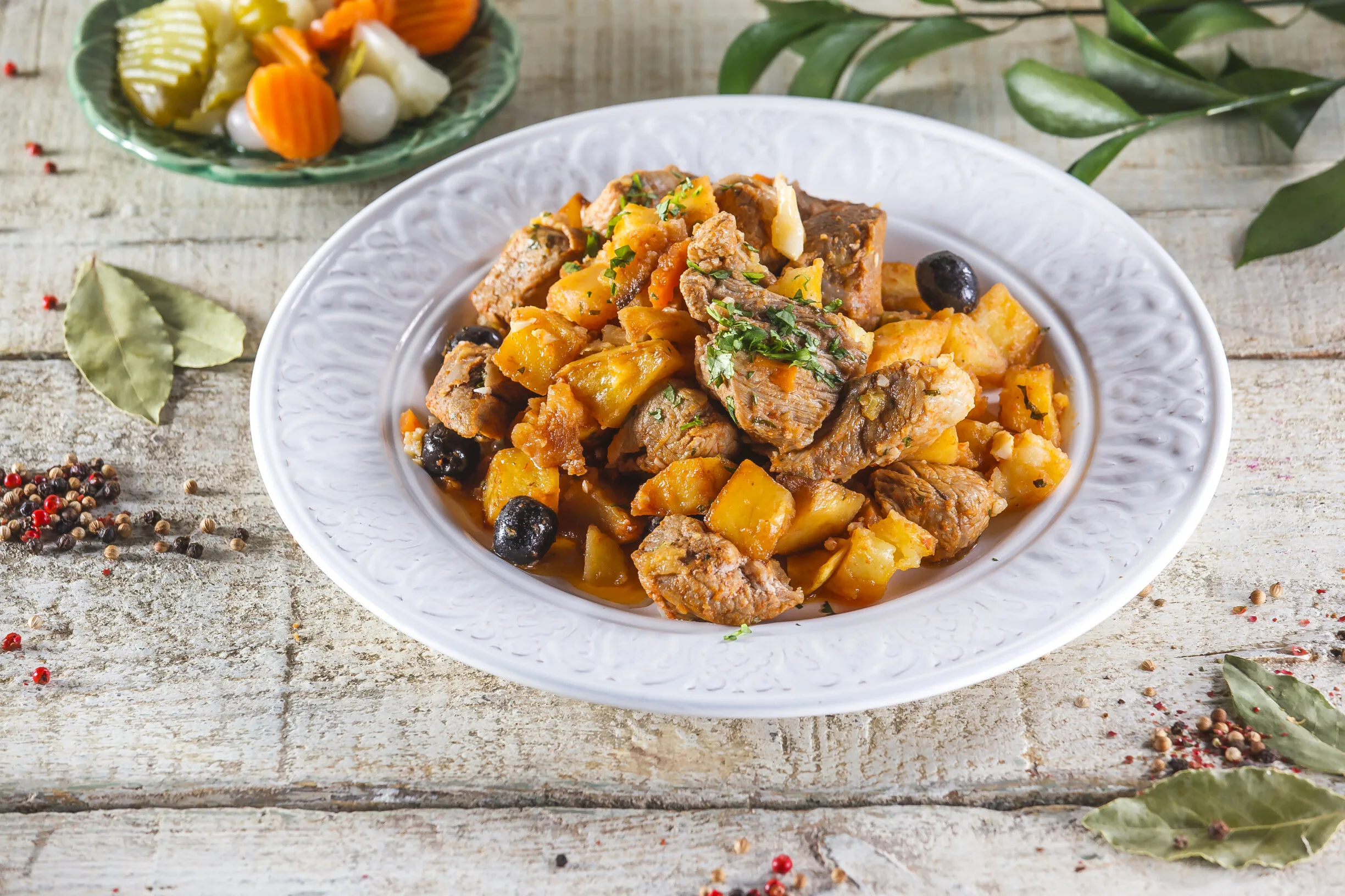 Carne de porco à portuguesa