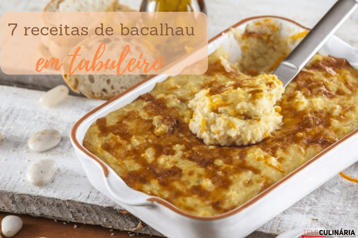 7 receitas de bacalhau em tabuleiro