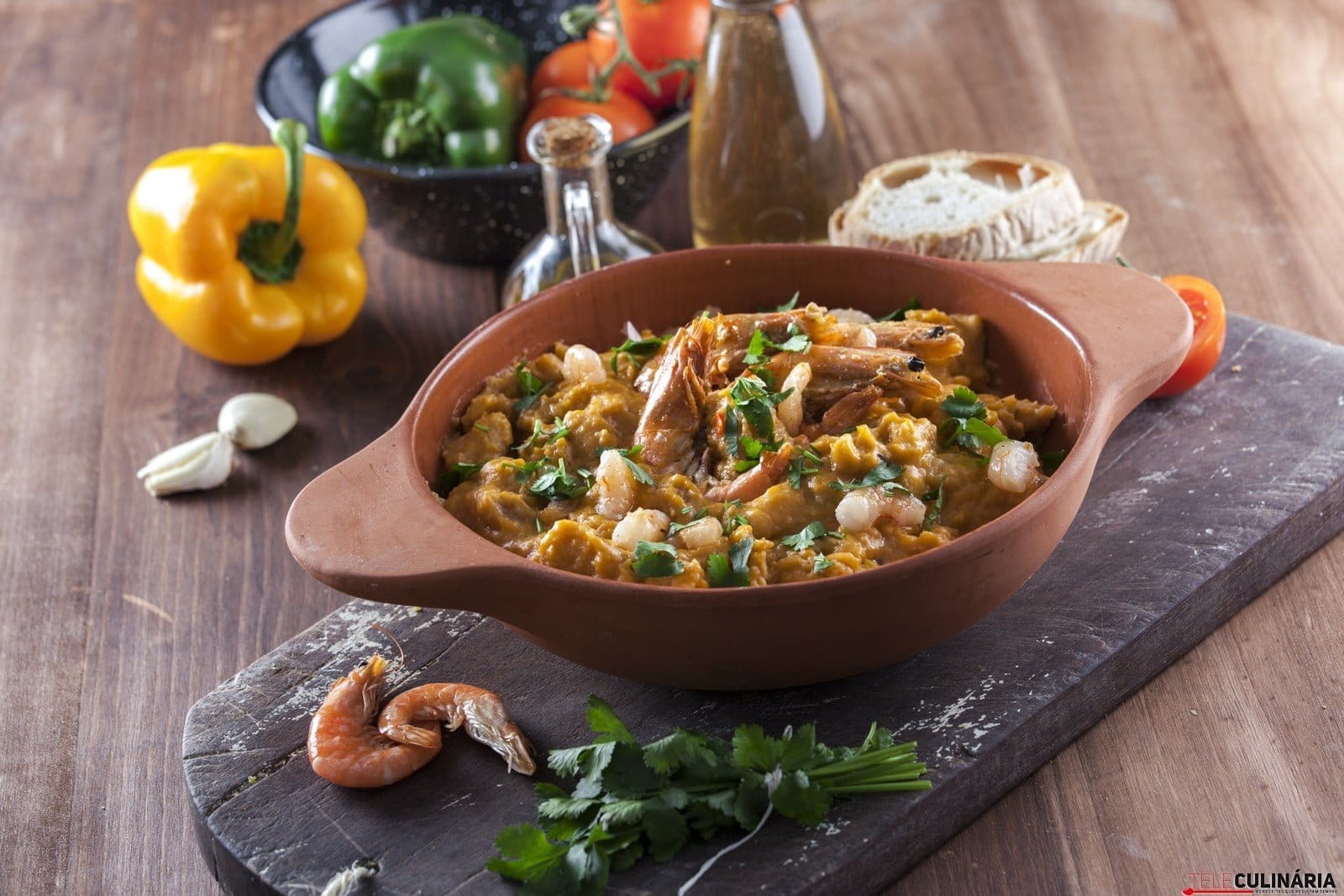 Acorda de gambas e coentros CHLJ-7