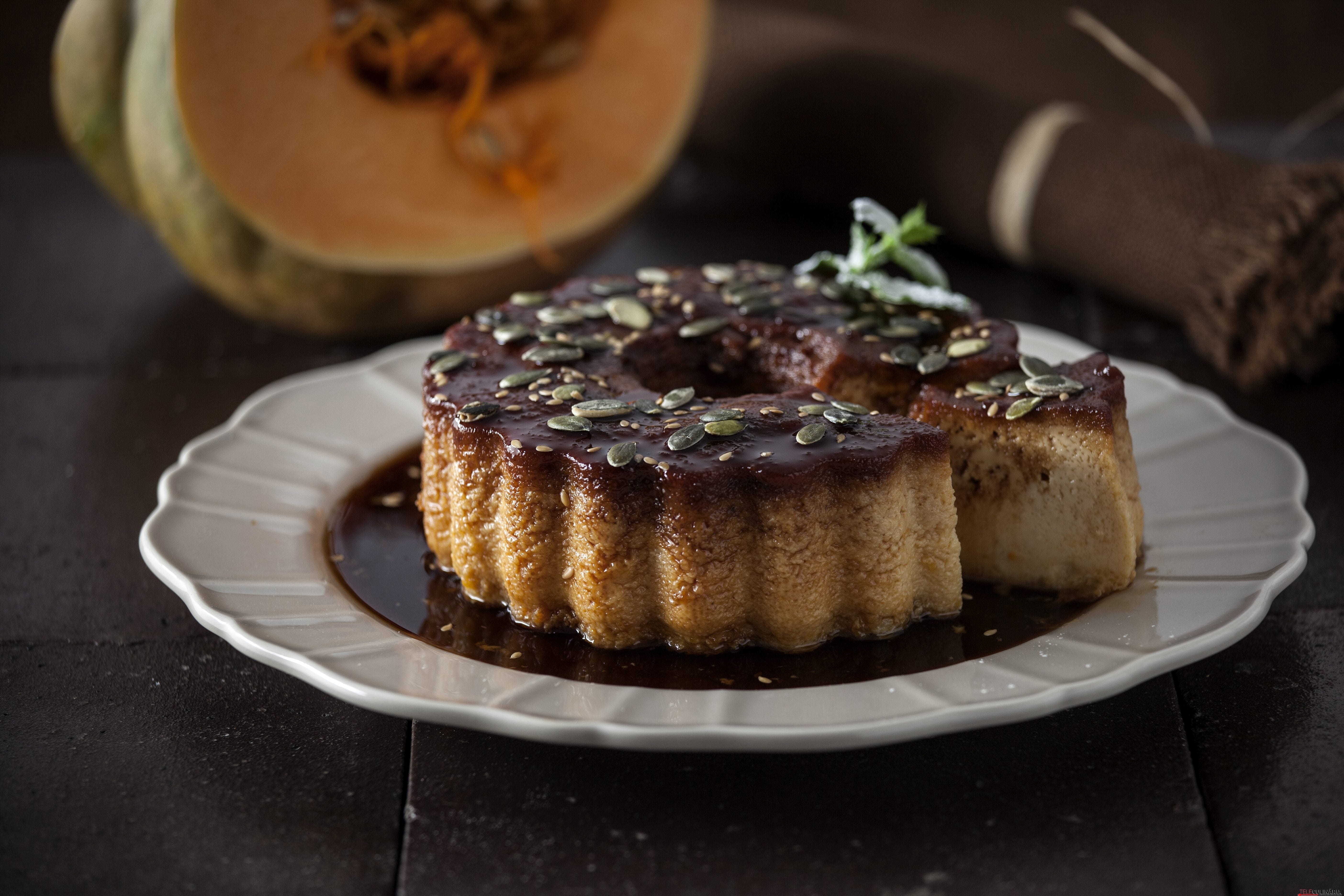 Pudim de Abóbora e Batata Doce