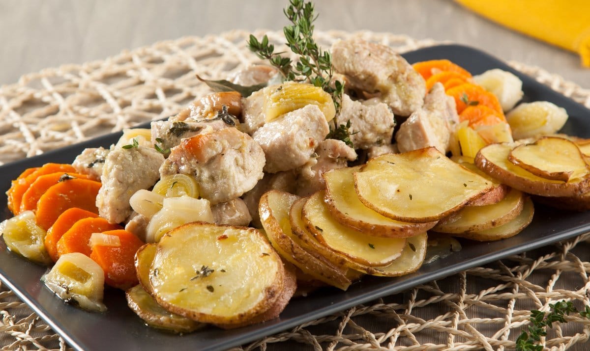 Peru assado no forno