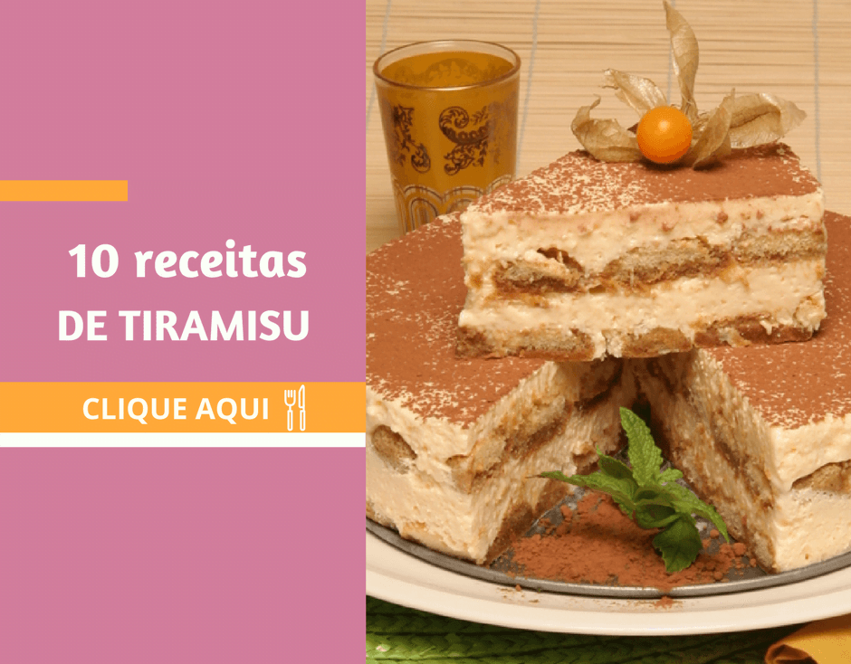 10 receitas de tiramisu