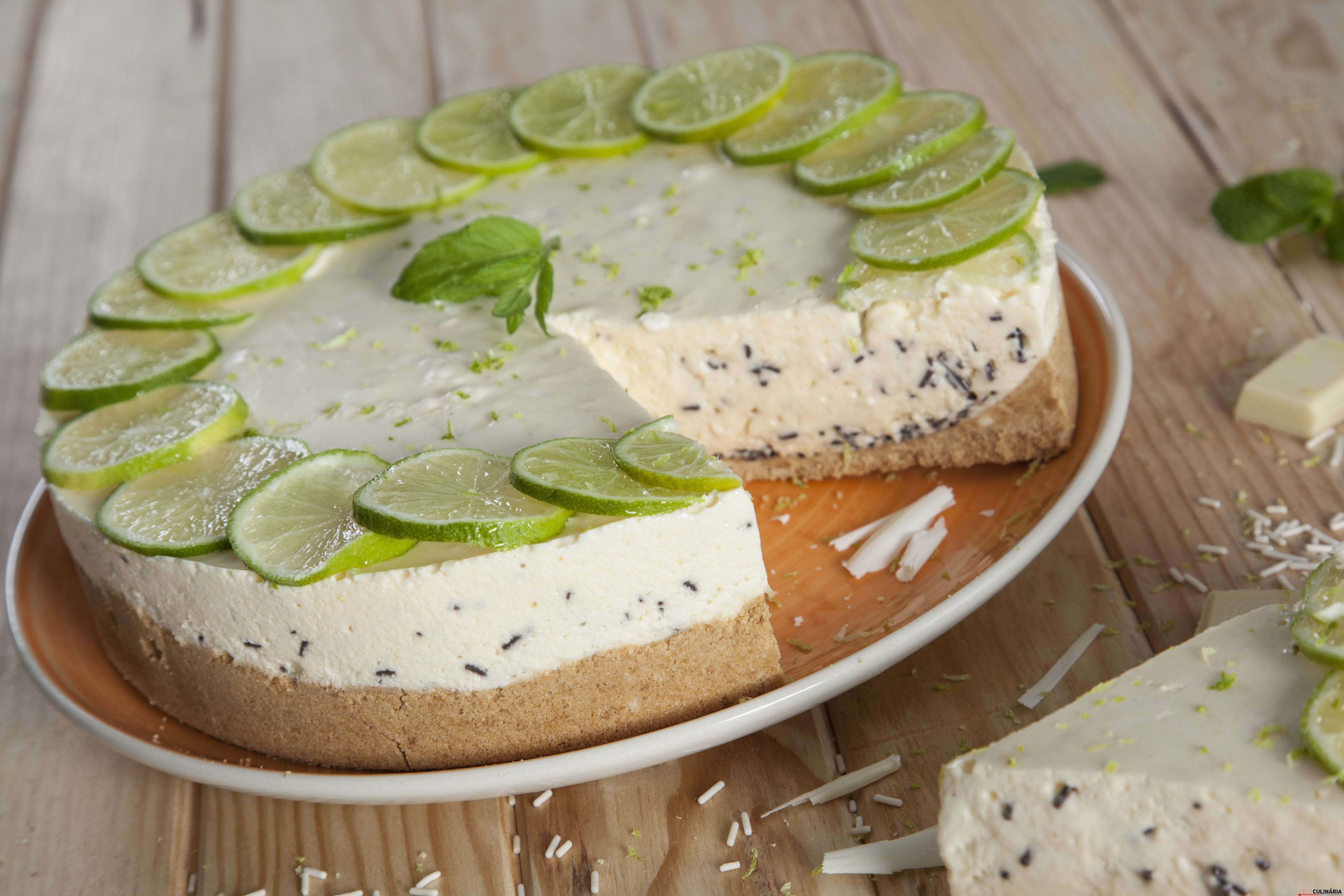 Cheesecake de chocolate branco