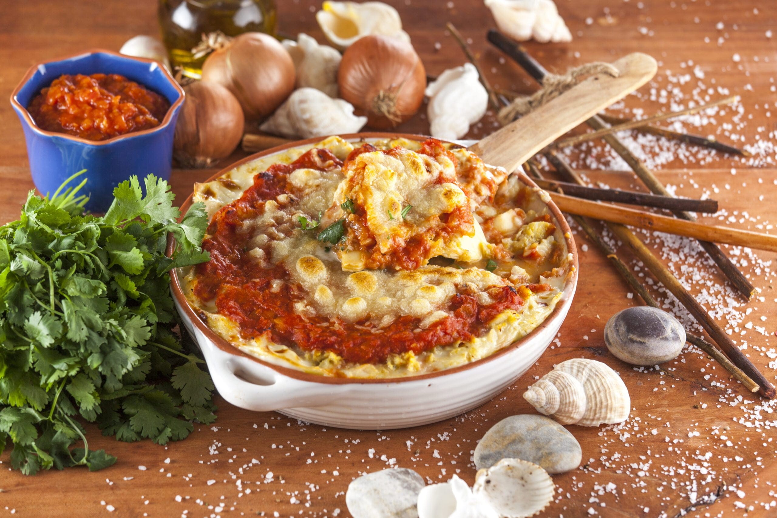 Lasanha de peixe @Teleculinária 