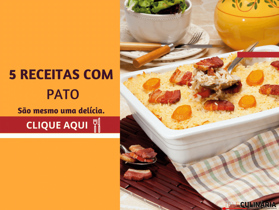 5 receitas com pato