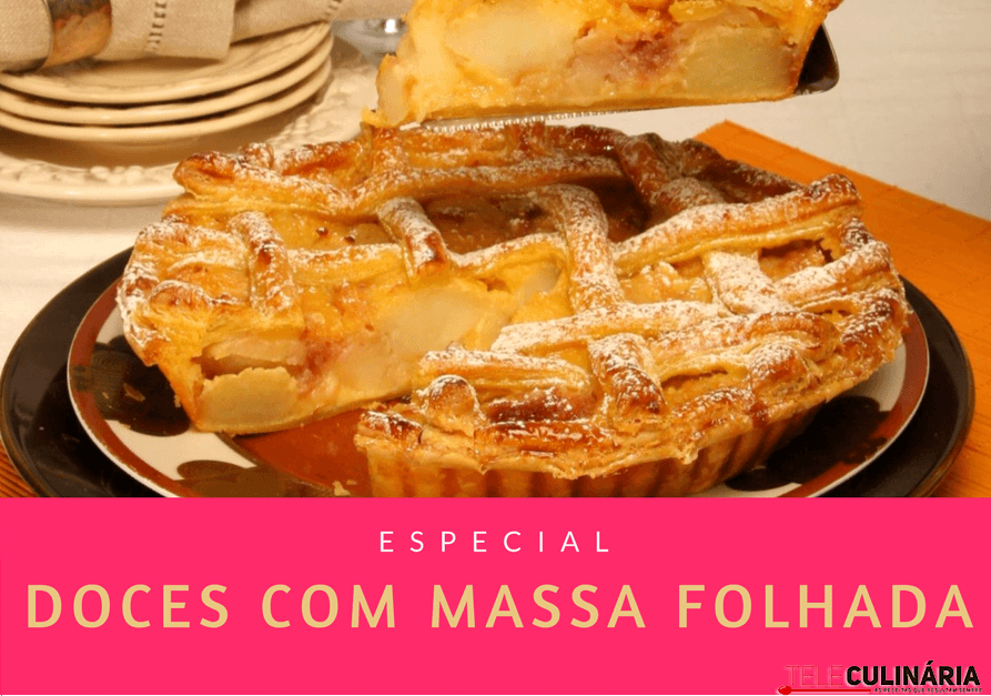 Doces com massa folhada