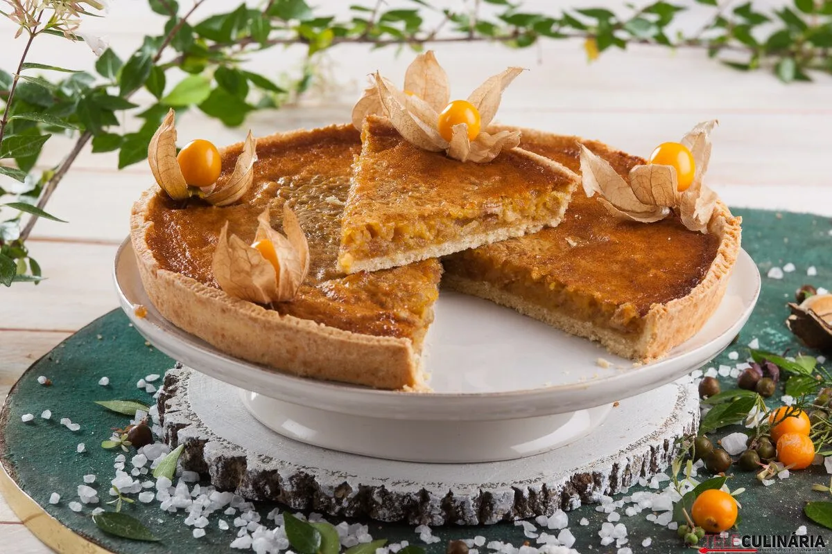 Tarte de chila com castanhas