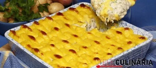 Empadão de peixe com delícias do mar