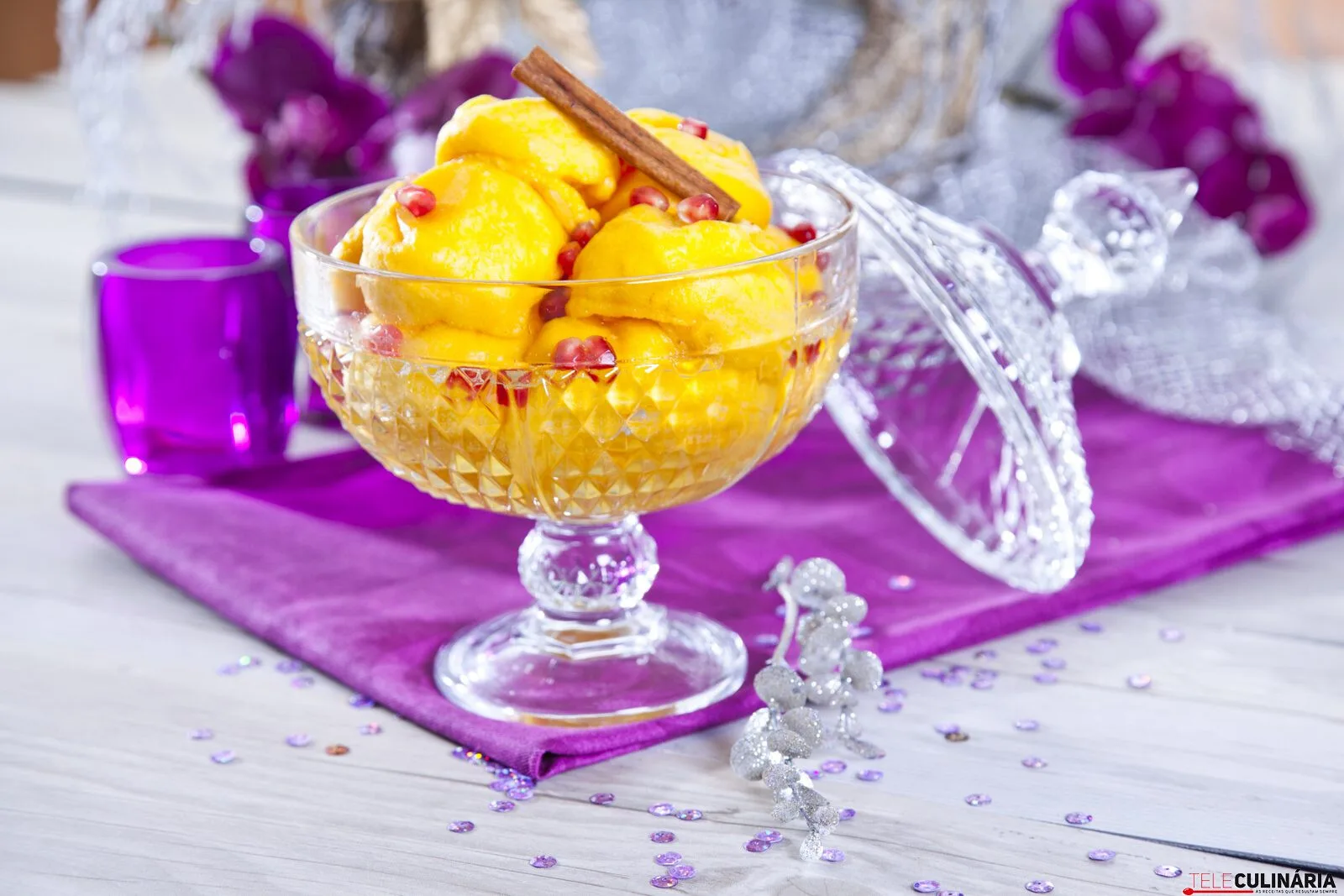 Papos de anjo com romã