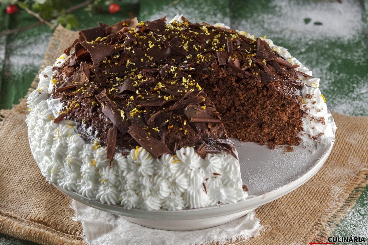 bolo mousse de natal