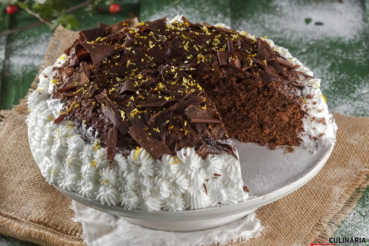 bolo mousse de natal