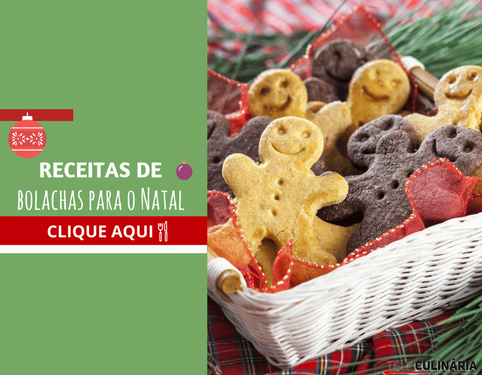 Receitas de bolachas para o Natal