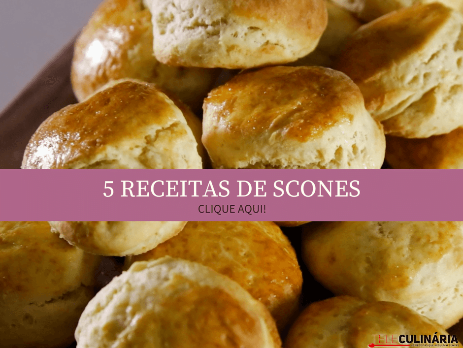 5 receitas de scones