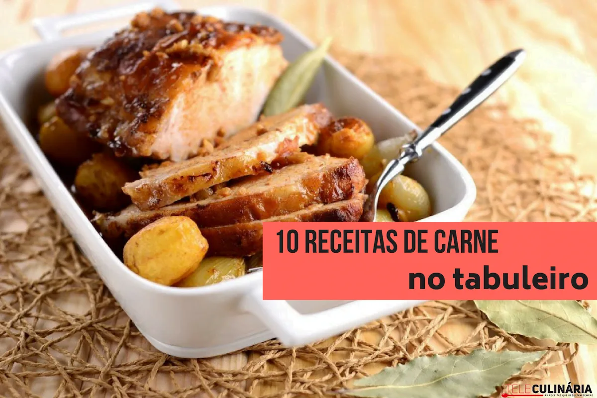 10 receitas de carne em tabuleiro