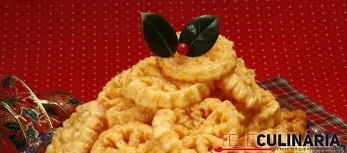 Filhós de forma com calda de anis