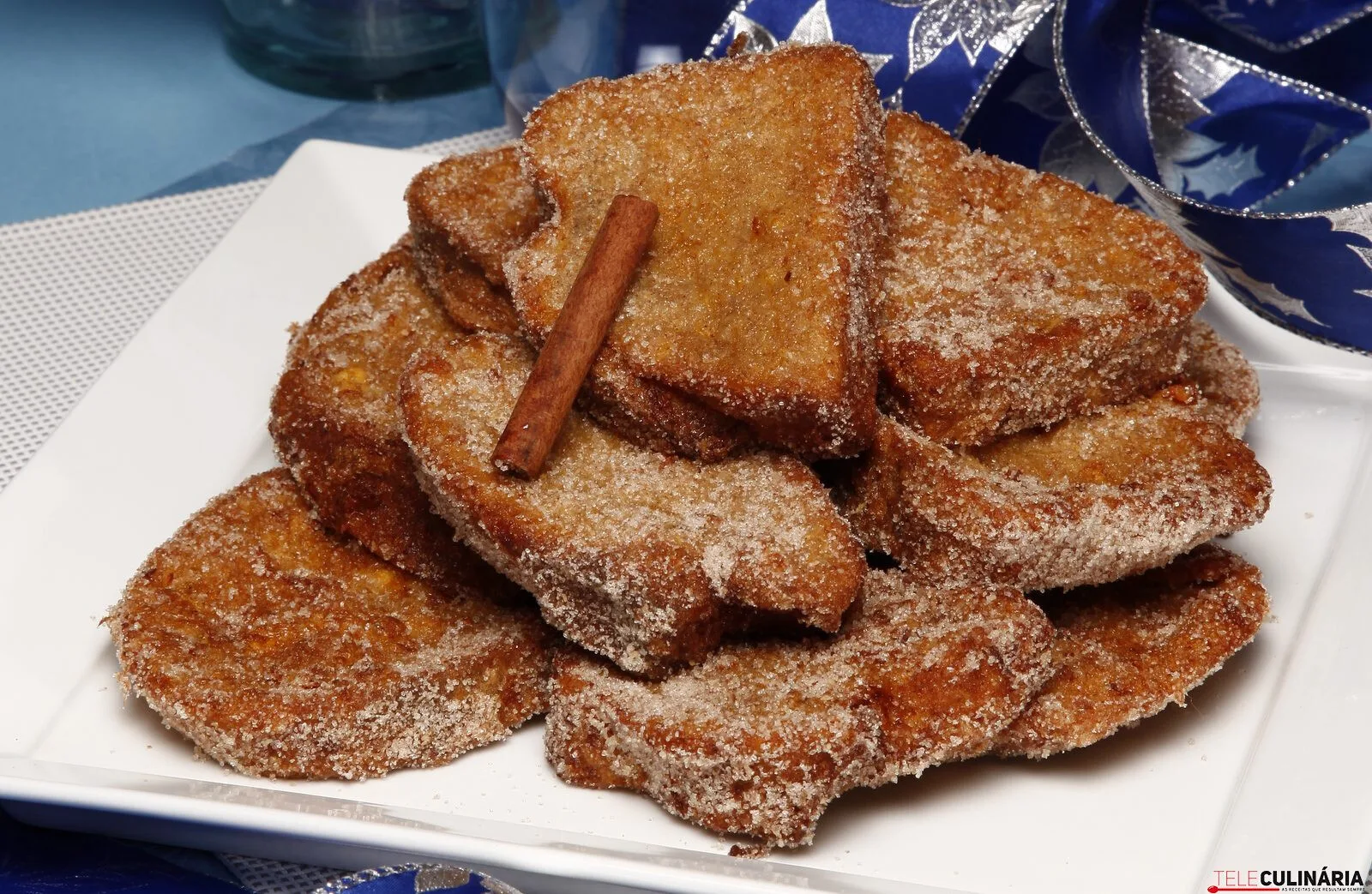 Fatias douradas de pão caseiro