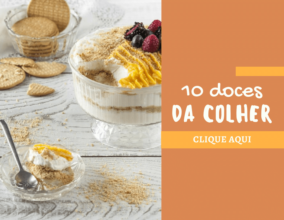 10 doces de colher fácies de fazer