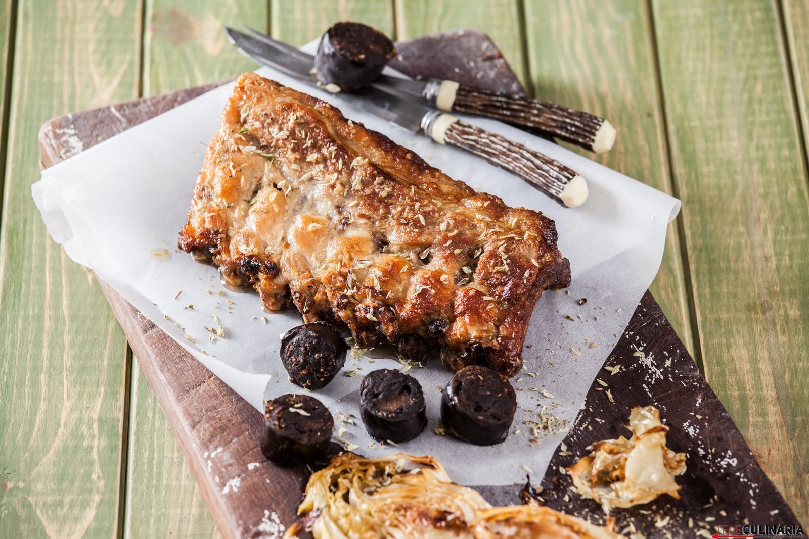 Entrecosto com couve