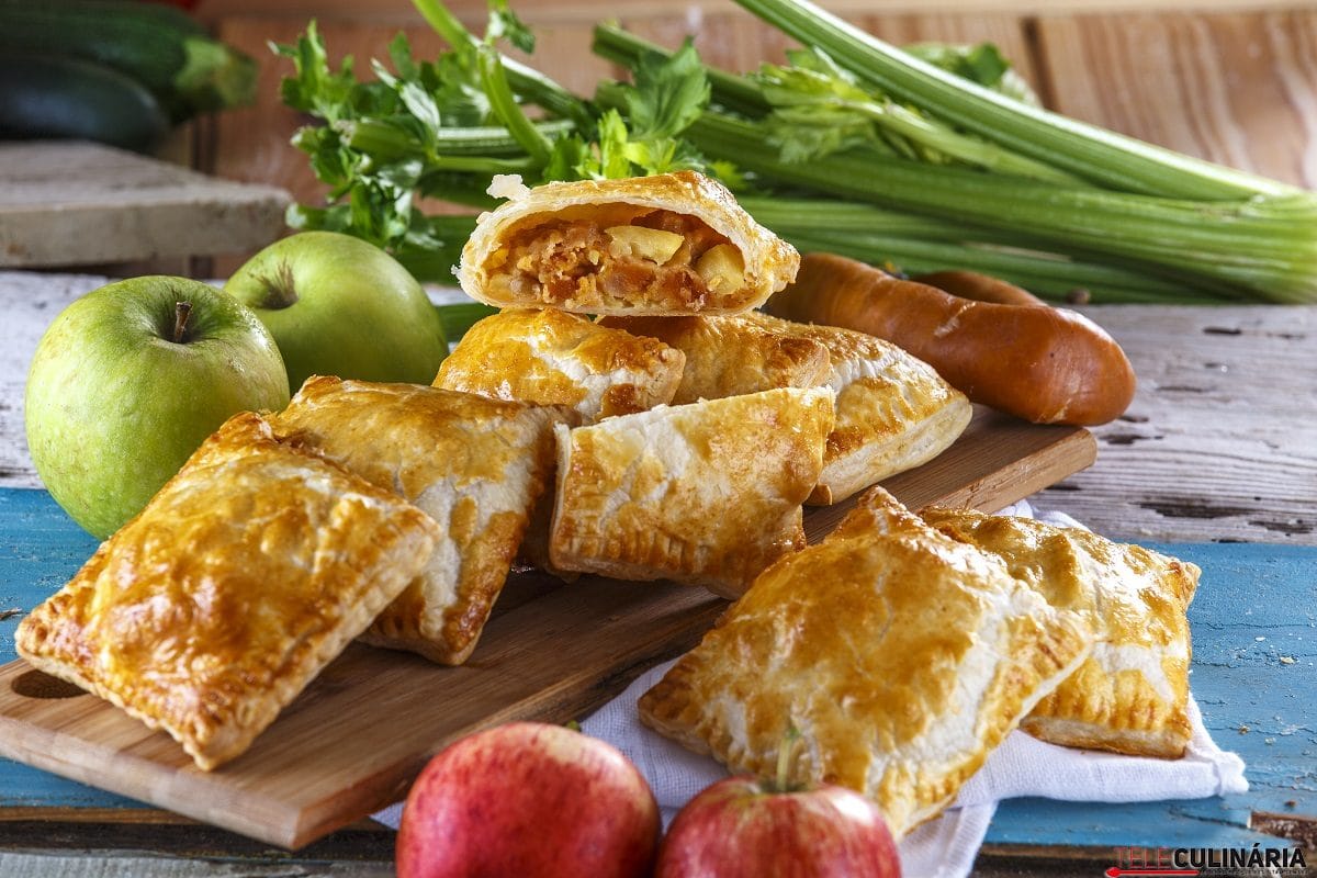 Almofadas de farinheira e maçã